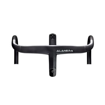 DEDA ALANERA DCR INTEGRATED CARBON HANDLEBAR, RHM, POB FINISH, W/DI2 HOLES