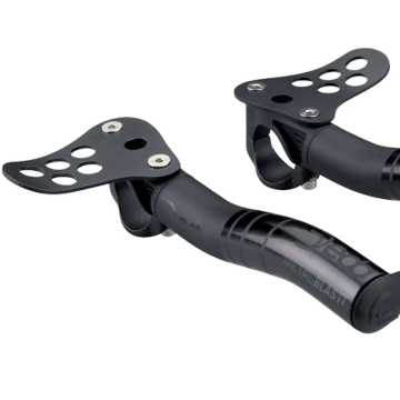 DEDA METALBLAST EXTENS. 165 MM, FOR 31,7 MM BAR,AL 6061, BLACK, W/ARMREST PAD