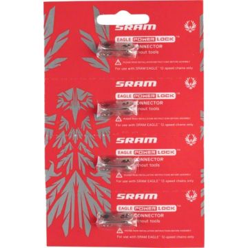 SRAM 4 COPPIE CONNETTORE POWER LOCK 12 VELOCITÀ EAGLE SILVER