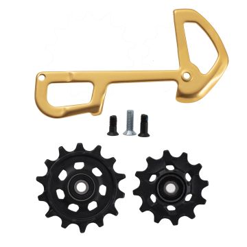 SRAM PULEGGE X-SYNC E GABBIA INT. PER DERAGLIATORE POST. XX1 EAGLE, ORO
