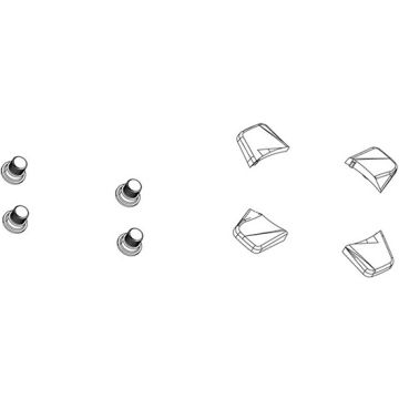 SRAM CHAINRINGBOLTKIT SRAM 4X2 BCD 94/107 11.6918.004.003,M8X4.75X8.75,ACCIAIO,NER