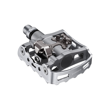 SHIMANO PEDALI M324 SPD ARGENTO CON TACCHETTE SM-SH56