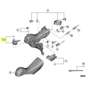 SHIMANO PLACCHETTA DX +VITE ST-R8020
