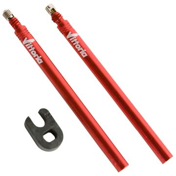 VITTORIA VALVE EXTENSION 20 MM BLISTER 2 PCS, IN ALU + SPANNER